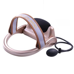 Relax Filled Air Neck Massager Vertebra Orthopedic Stretch Cervical Tractor Pillow Kneading Squeeze Traction Posture Corrector Pump Home