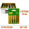 GP Battery - Ultra Alkaline Battery / Greencell Extra Heavy Duty. 