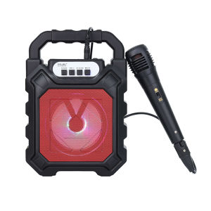 Bluetooth Speaker K Song Dance 800mAh Wireless Speaker With Led Light FM Outdoor Party Live Support SD Card Aux 3.5mm Jack Microphone Portable Loudspeaker Sound Speaker | Cute Baby