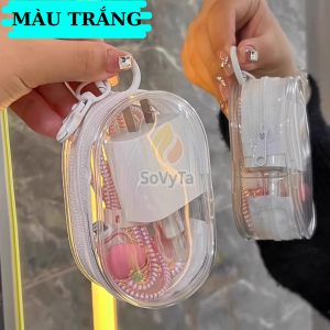 Hộp Bảo Quản Tai Nghe & Phụ Kiện - Hộp Đựng Dây Sạc Trong Suốt -Túi Mini Đựng Tai Nghe USB -Hộp Đựng Dây Tai Nghe Gọn Nhẹ