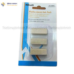 Đệm mực KW-TRIO 0510007 (COMBO vỉ 3 CÁI) dùng thay thế cho máy đóng số5678 số