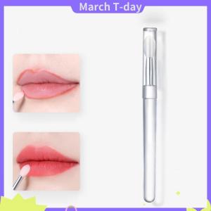 March 1Pc Portable Silicone Lip Brush With Cover Soft Multifunctional Lip Balm Applicator Lipstick Lipgloss Eyeshadow Makeup Brushes
