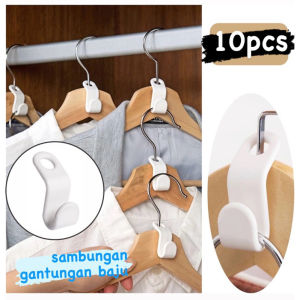 GANTUNGAN BAJU / 10pcs PENGAIT GANTUNGAN / PENGAIT HANGER / CONNECTOR HOOK / SAMBUNGAN GANTUNGAN BAJU MLH AA35
