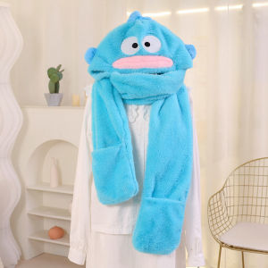 🧣 แฟชั่น ผ้าพันคอ Hangyodong แบบมีฮู้ด ขนนุ่ม น่ารัก เอาใจสายคนรักพี่หมึก