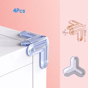 OATSBASF 8 ชิ้น ตัวป้องกันขอบโต๊ะความปลอดภัยของเด็กที่ป้องกันมุมโปร่งใสเบาะรองนั่งแถบกันกระแทกกันชน