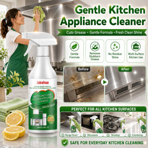 Kitchen Appliance Cleaner Gentle Enzyme Formula Grease Remover Multi Surface Cleaning Spray for Range Hood Stove Microwave Oven Sink Countertop Daily Home Use 100ml