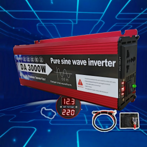 อินเวอร์เตอร์พกพา ตัวแปลงไฟฟ้า อุปกรณ์แปลงไฟรถ หม้อแปลงไฟแรงสูง อินเวอร์เตอร์เพียวไซน์ อุปกรณ์อินเวอร์เตอร์ อุปกรณ์แปลงไฟ ติดตั้งง่าย พลังงานเสถียร