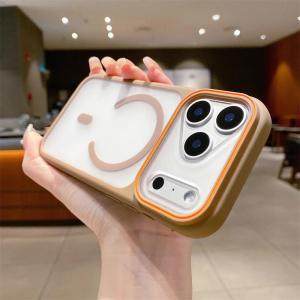 Luxury Matte Semi Transparent For Magsafe Case For iPhone 17 16 15 14 13 12 11 Pro Max Plus Wireless Charging TPU Cover