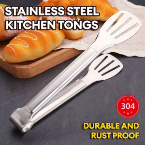Stainless steel barbecue tongs vegetable tongs buffet steak tongs baking bread tongs food tongs