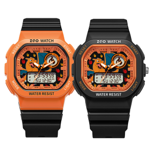 (42mm)100% Authentic Pokemon Watch for Kids Boys with Backlight Digital Watch Waterproof Shockproof Birthday Gift for Kids Watch Charizard Christmas Gifts 8103