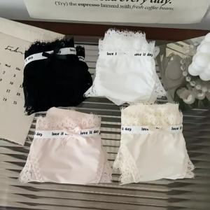 C&S ชุดชั้นในลูกไม้ฝรั่งเศส สบาย บาง เอวต่ำ ผ้าฝ้ายบริสุทธิ์ สำหรับผู้หญิง