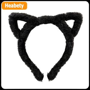 【2-3 days delivery】 Cat Ear Headband Plush Winter Furry Rabbit Ear Hairband Cute Hair Bundle Furry Headband Sweet Wash Face Headband Girl Head Hoop Hair Accessories
