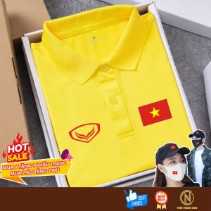 Áo Polo Đội tuyển Việt Nam Poly thái Nam đầy đủ màu sắc Áo Áo thi đấu đội tuyển Việt Nam đầy đủ màu Thời Trang OCN mua là có quà