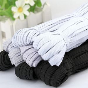 3/4/5/6/8/10MM White/black Flat Elastic Bands Elastic rubber band wedding Garment elastic tape for DIY sewing Stretch Rope