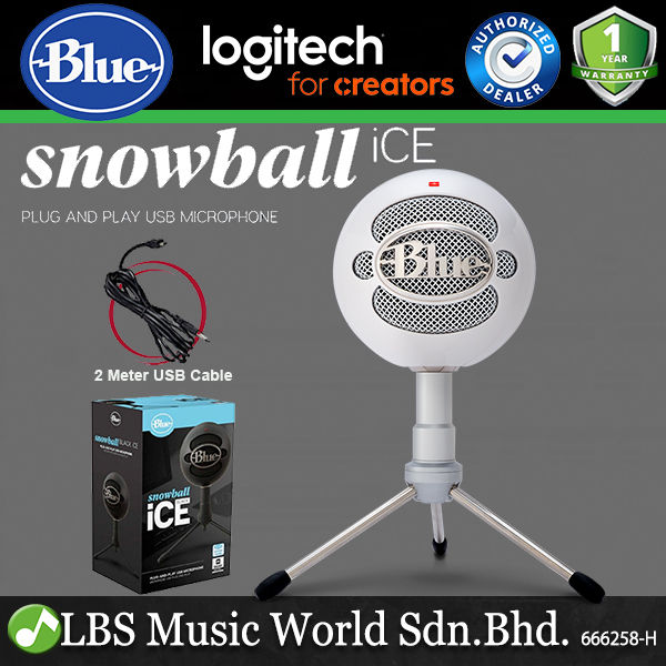 Blue Microphones Snowball Ice Plug and Play USB Cardioid Condenser