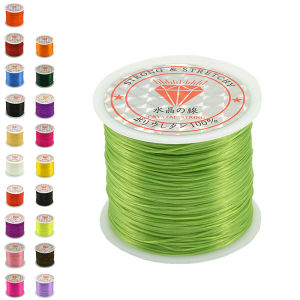 Fantic 50เมตรแข็งแรงยืดเส้นลวดยืดหยุ่นเชือกสร้อยข้อมือสร้อยคอลูกปัดสตริง0.5มิลลิเมตร