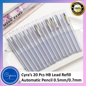 Cyra’s 20 Pcs HB Lead Refill Automatic for Mechanical Pencil 0.5mm/0.7mm (REFILL ONLY)