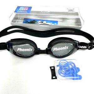 KÍNH BƠI XỊN CAO CẤP PHOENIX  PN401 HÀN QUỐC CHỐNG VÔ NƯỚC CHỐNG TIA CỰC TÍM (Tặng kèm bịt tai và 1 cầu kính)