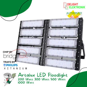 Lampu LED Floodlight Artalux Waterproof IP66 200 300 500 1000W Watt