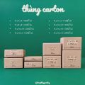 Kích thước 15x10x5 cm Combo 50 hộp carton đóng gói hàng hóa. 