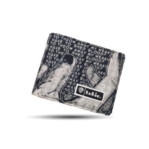 Lubie Dompet Lipat Pria Kanvas Poliester Two Hand