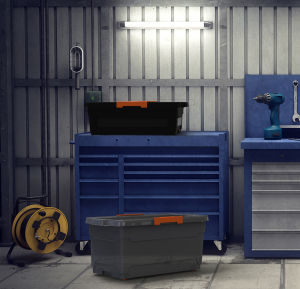 Tramontina Basic Office 42L Organizer Boxes Stackable/Plastic/Lock