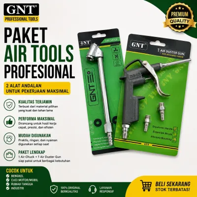 PAKET Kualitas TEKIRO Selang Kompressor dan Alat Isi Angin Ban Motor Mobil Recoil Hose 6/9/12 meter Termurah