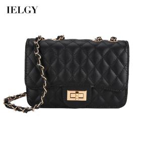 IELGY womens korean style rhombus chain bag small fragrance oblique cross bag