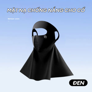 UPF500-Khẩu trang chống nắng chất lụa băng Mặt nạ chống nắng toàn mặt Kháng khuẩn 7A và Hyaluronic Acid Chống nhòe