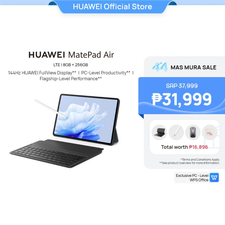 HUAWEI MatePad Air Tablet | LTE | 8GB+256GB | Lazada
