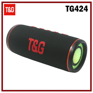 T&G TG424 TWS Wireless Portable Bluetooth Speaker with RGB LED Light V5.3 Super Bass Sound with Holder