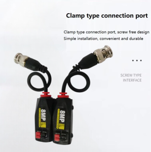 Video Balun 8mp AHD/HD-CVI/TVI/CVBS HD Video Balun Transmitter Cat-5/6 BNC Connector CCTV 1080p