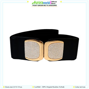 AURORAWORLD IKAT PINGGANG WANITA GESPER OBI BELT ELASTIS SABUK FASHION Obi Karet Elastis Cewek