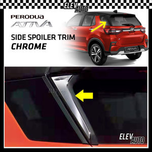 Perodua Ativa CHROME Side Spoiler Trim Rear Window Side Cover Accessories