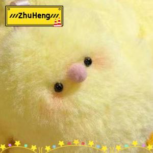 zhuheng 1 2pcs dễ thương chút màu vàng gà Mặt dây chuyền sang trọng Đồ chơi búp bê Net Red Chick Mini Túi Mặt dây chuyền Keychain búp bê