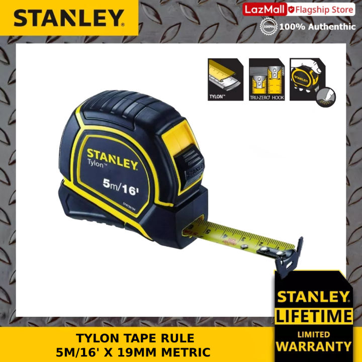Stanley STHT36194 Tylon Tape Rule Measure 5m/16' X 19mm Metric