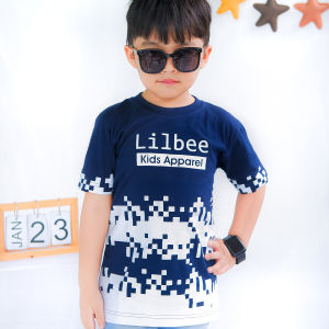 Kaos Anak Laki Laki Cowok Semi Fullprint Pixel Navy Keren KL 008