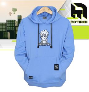 Hoodie Sweater BORUTO Premium Pria Distro Hitam Cooton Tebal Hodie LATTE Hight Quality Local Brand