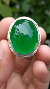 Cincin Natural Batu Giok Burma HQ Cincin Untuk Wanita Aksesoris Batu Alam - Lazada