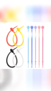 Thời trang Silicone dây tổ chức 5 cái linh hoạt Dây buộc cáp tái sử dụng nguồn cung cấp để đảm bảo dây túi và nhiều hơn nữa