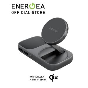 ENERGEA Widock Plus 7 in 1 USB type C Hub with Qi2 Wireless Charging Stand