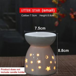 SCENT OUT Ready Stock Ceramic Aroma Burner Fragrance Oil Burner Scented Candle Holders Candlestick Candle Tray  minyak