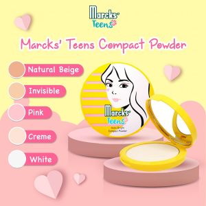 MARCKS TEENS Compact Powder Padat 12gr | UV Protection | Bedak padat | makeup
