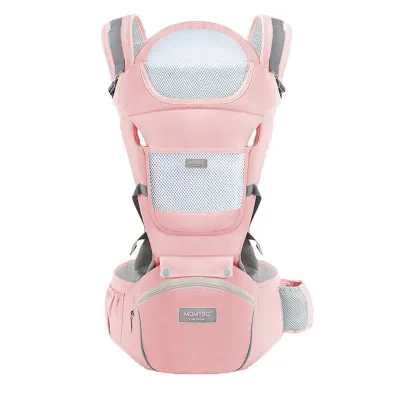 MOMYSO Baby Carrier 3-in-1 Multi-functional Hip Seat Carrier Infant Comfortable Breathable Storage
