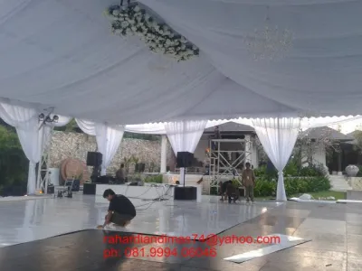 Plafon Sisir atau Plafon Serut atau Plafon Tenda Dekorasi Rempel Model Sisir