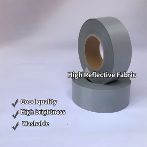 Width 2cm 3cm 5cm length 200m reflective mirror shirt gray silver reflective safety belt