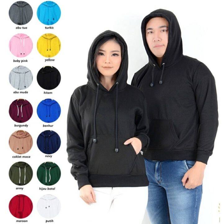 Hoodie 2024 polos lazada