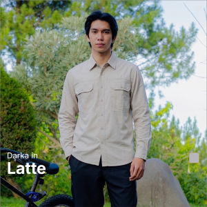 Coop Design - Darka Kemeja Outdoor Pria Safari Tactical Workshirt Baby Canvas Lengan Panjang