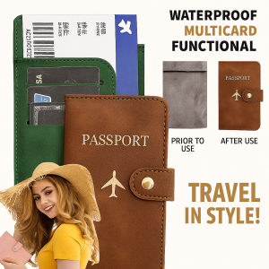 Passport Case Protection Leather Buckle