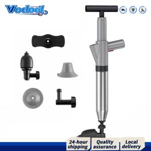 【Fast delivery】 Pipe Dredging Clean Pump Stainless Steel Drain Plunger Dredge Universal High- Accessories for Bathroom Shower Bathtub